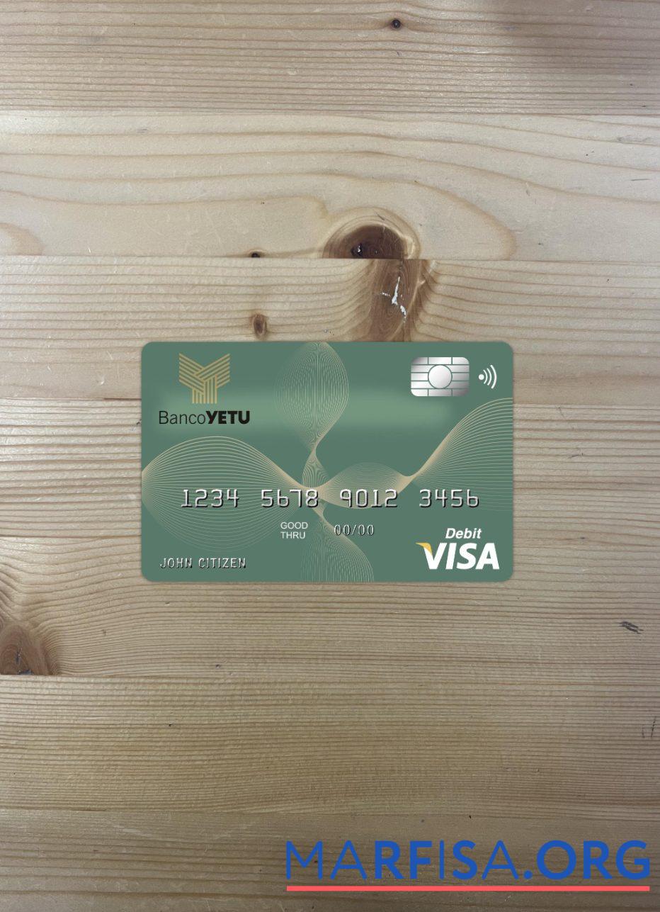 Printable Angola Banco Yetu visa card photolook front sample